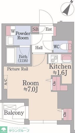 グランハイツ曙橋の物件間取画像